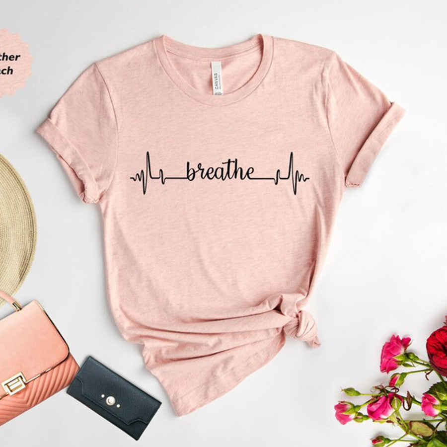Breathe Shirt , Breathe T-Shirt , Meditation T-shirt, Inspirational Motivational Tee, Yoga T-shirt, Meditation T-shirt, Inspirational Tee