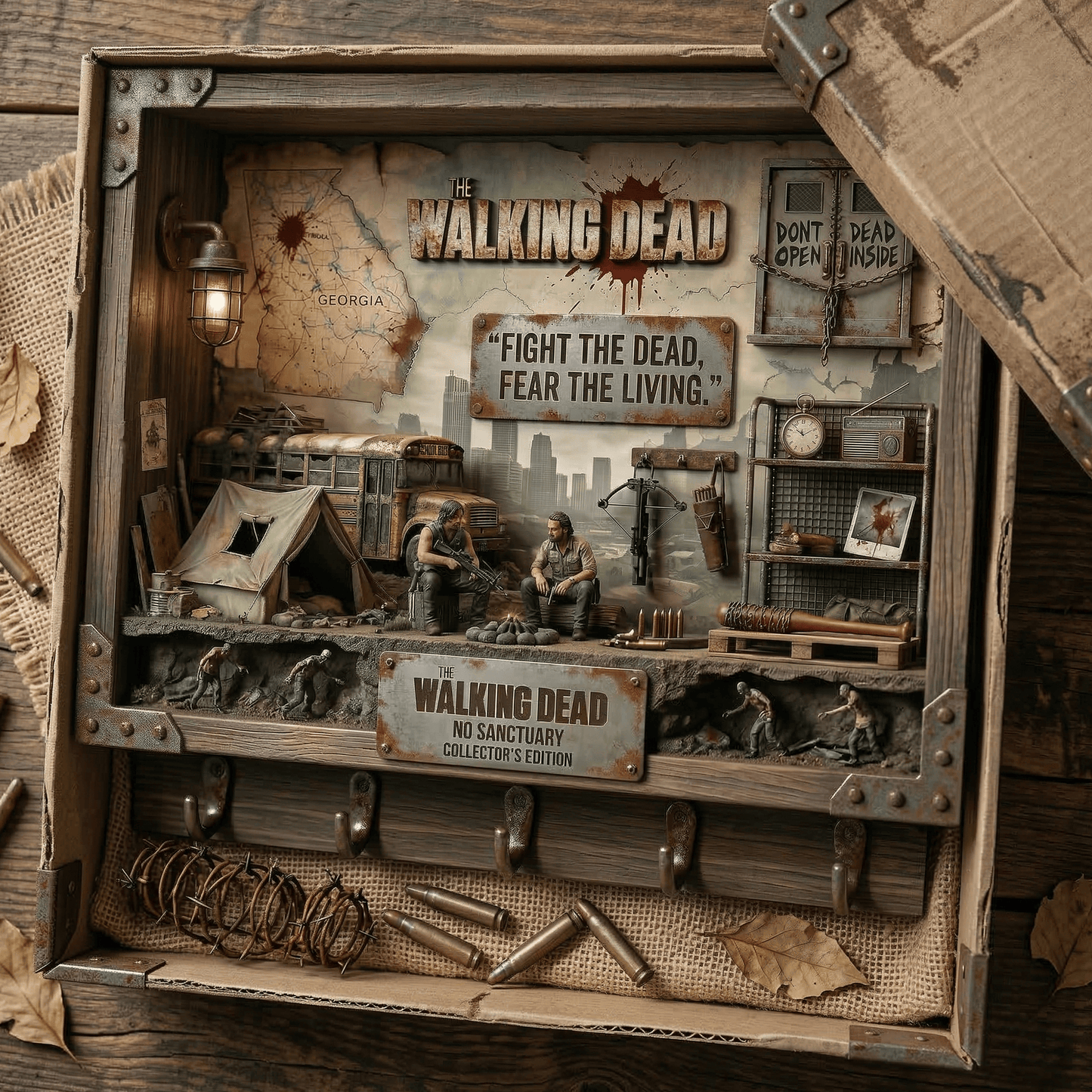 TWD WALL-MOUNTED KEY HOLDER LNTH
