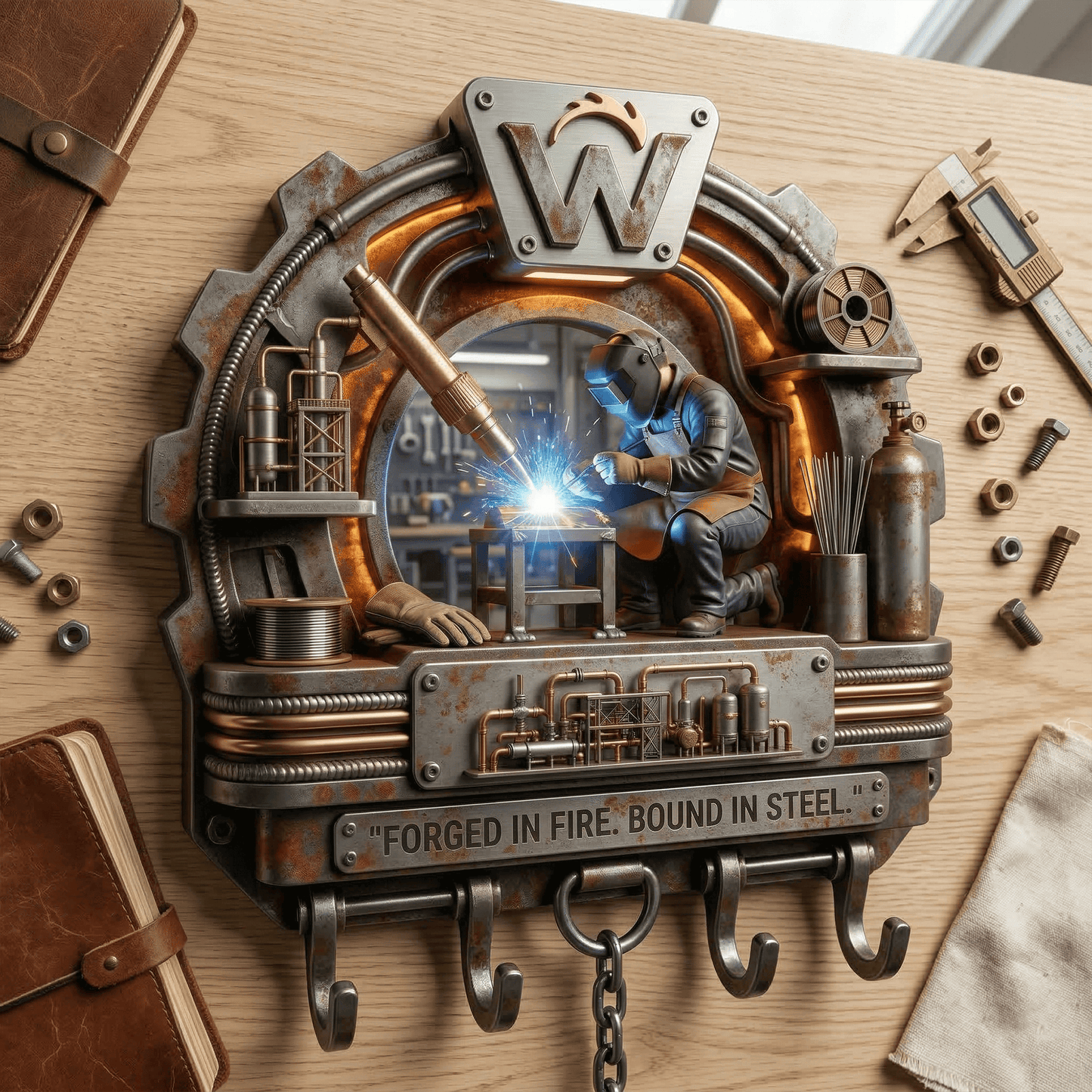 WLDR WALL-MOUNTED KEY HOLDER LNTH