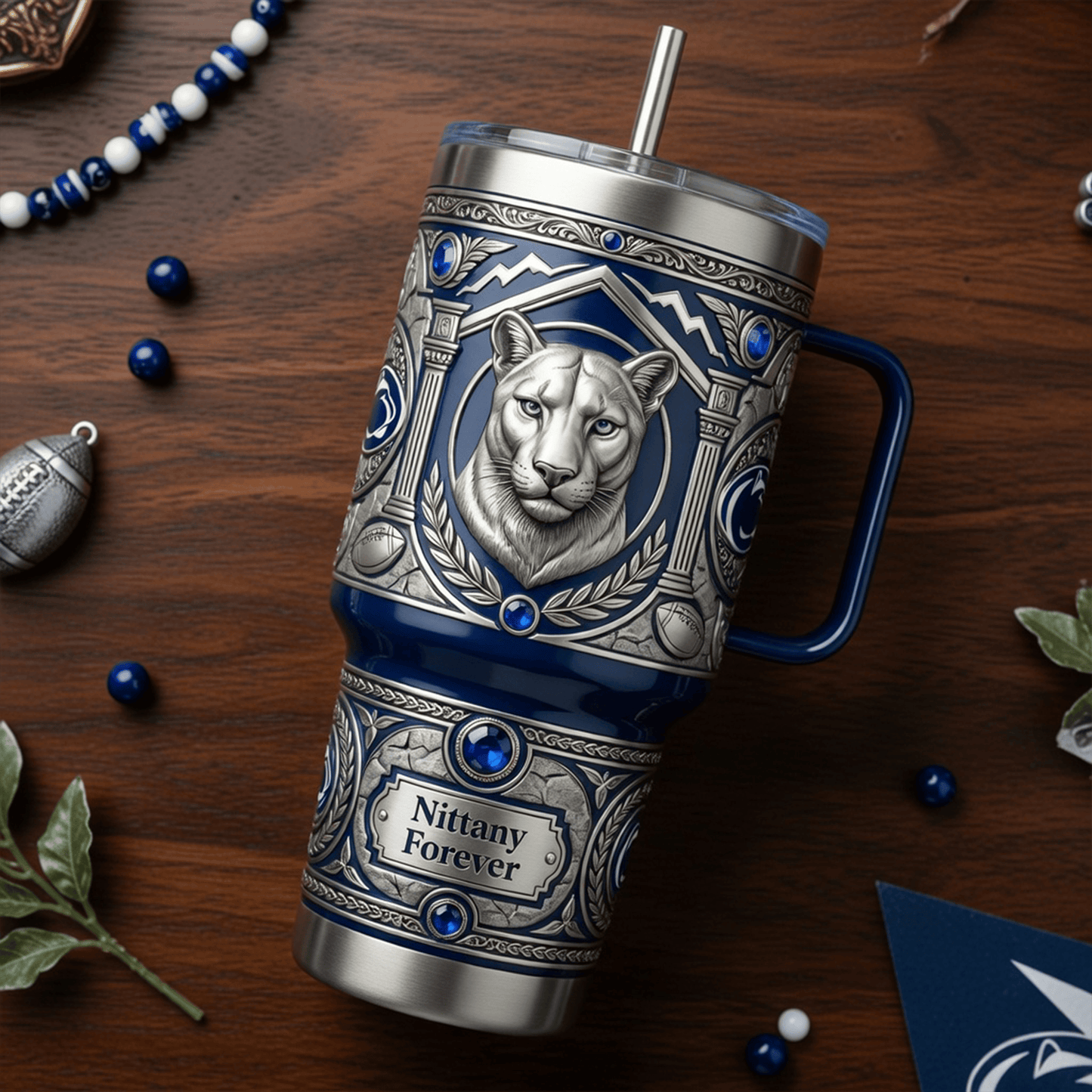 PSNL 40oz Tumbler With Handle LNTH