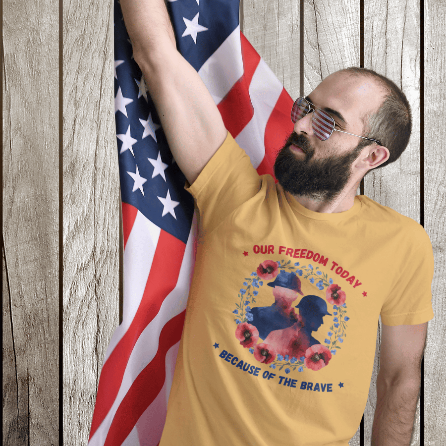 PREMIUM SOLIDERS IN FLOWER T-SHIRT NDM