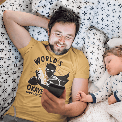 PREMIUM WORLD'S OKAYEST DAD T-SHIRT NDM