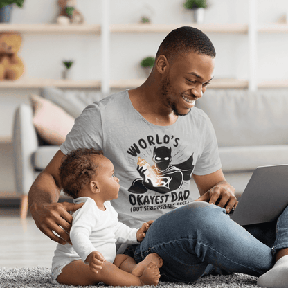 PREMIUM WORLD'S OKAYEST DAD T-SHIRT NDM