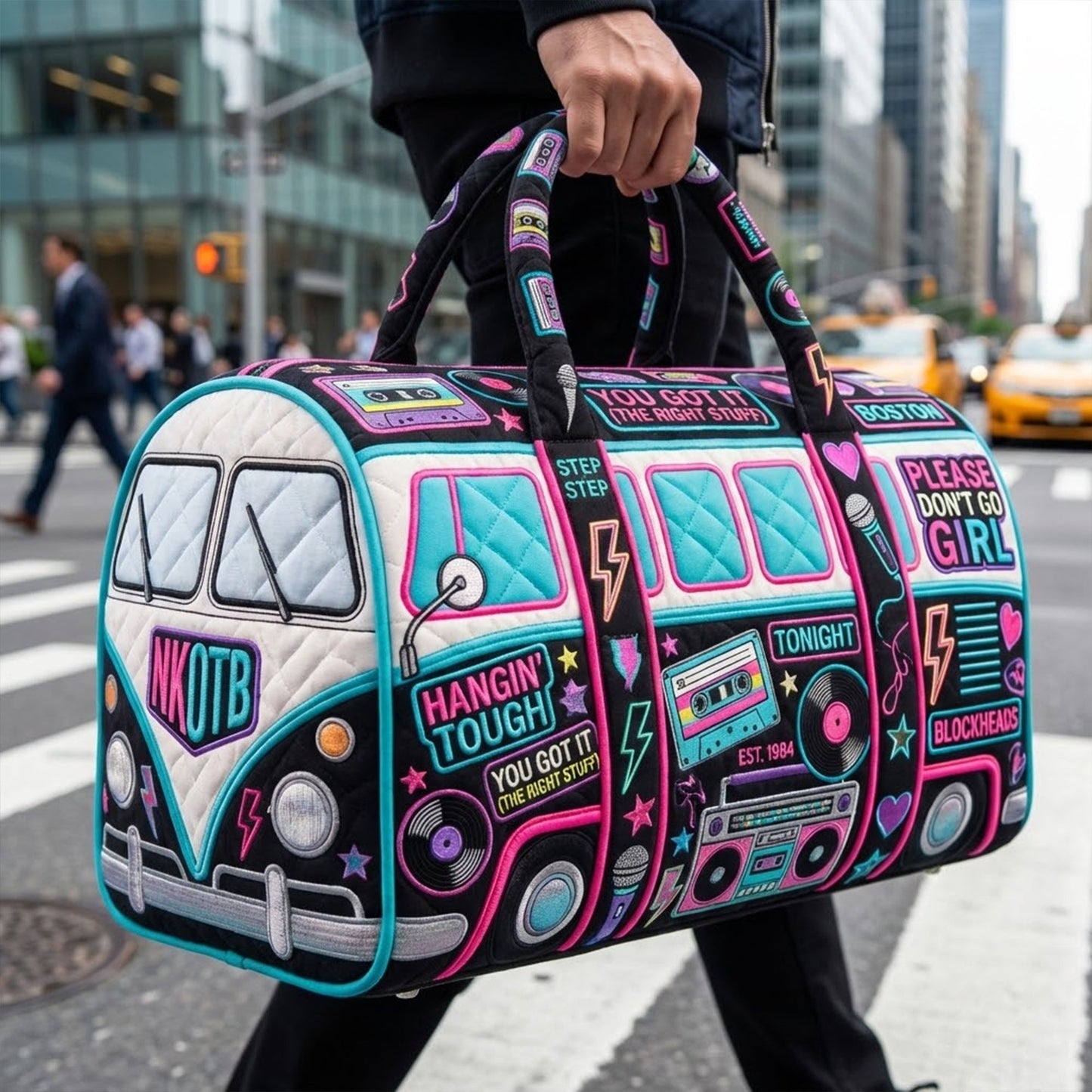 NKOTB Premium Quilted Duffle Bag TNSM