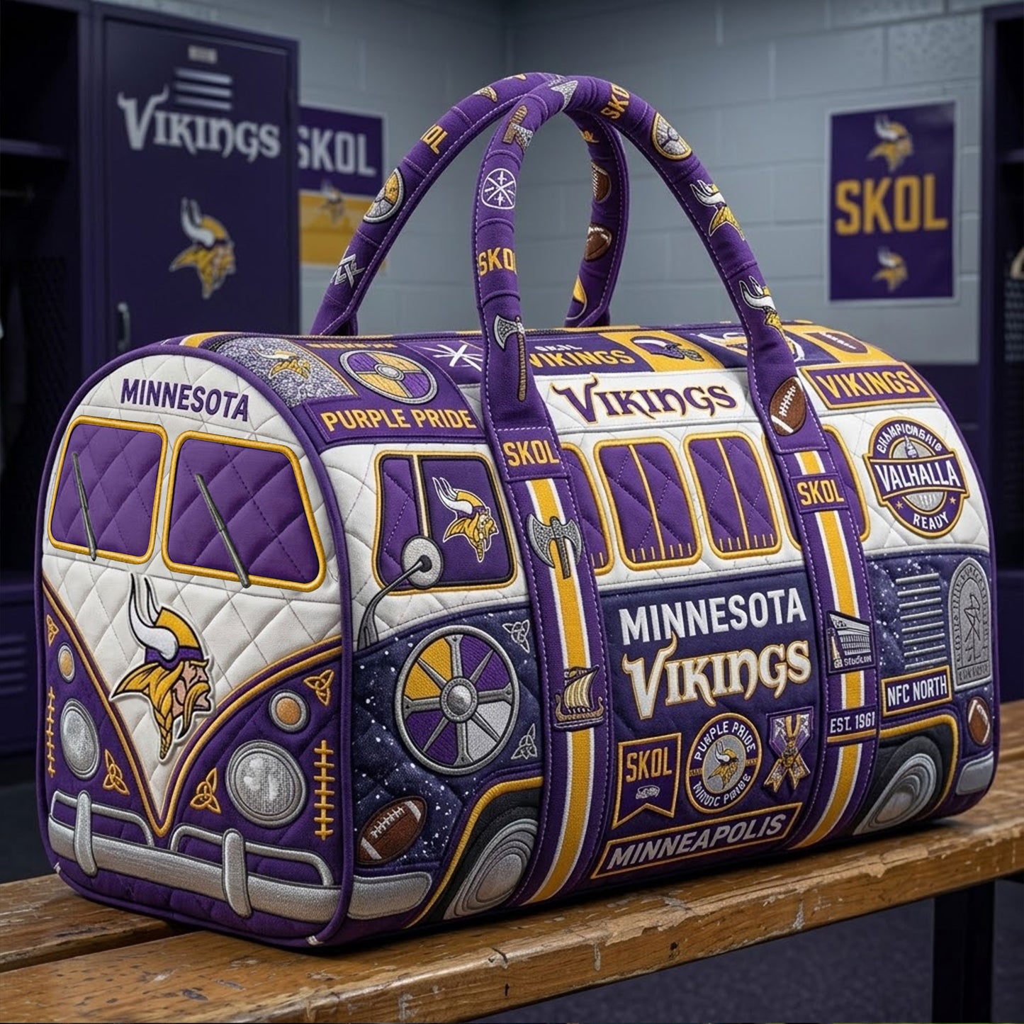 MNVK Premium Quilted Duffle Bag TNSM