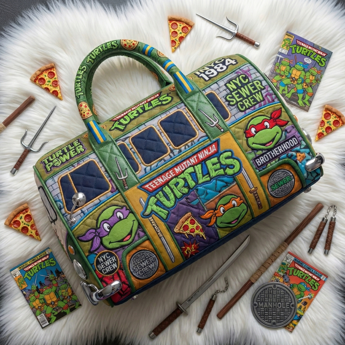 TMNT Premium Quilted Duffle Bag DAT
