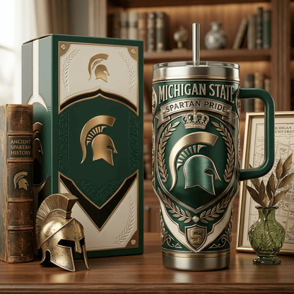 MSU 40oz Tumbler With Handle PDL