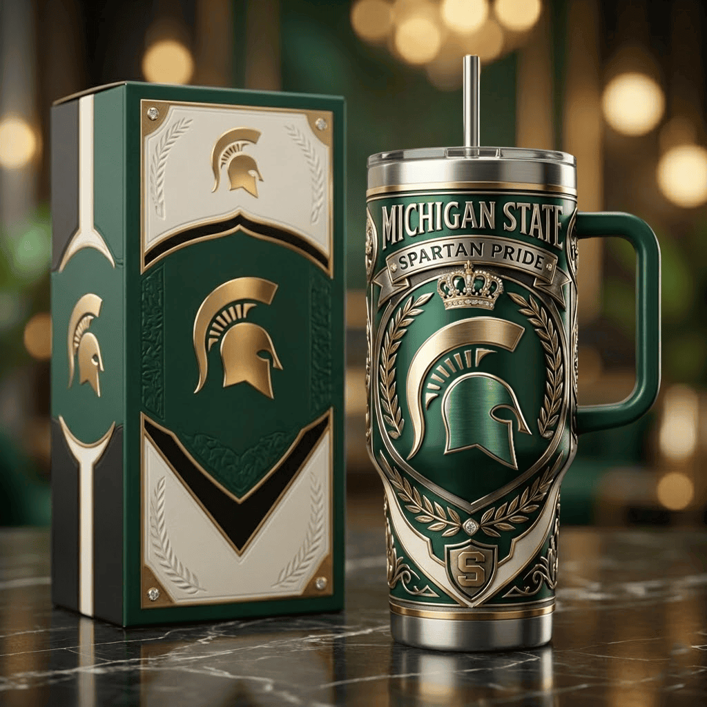 MSU 40oz Tumbler With Handle PDL