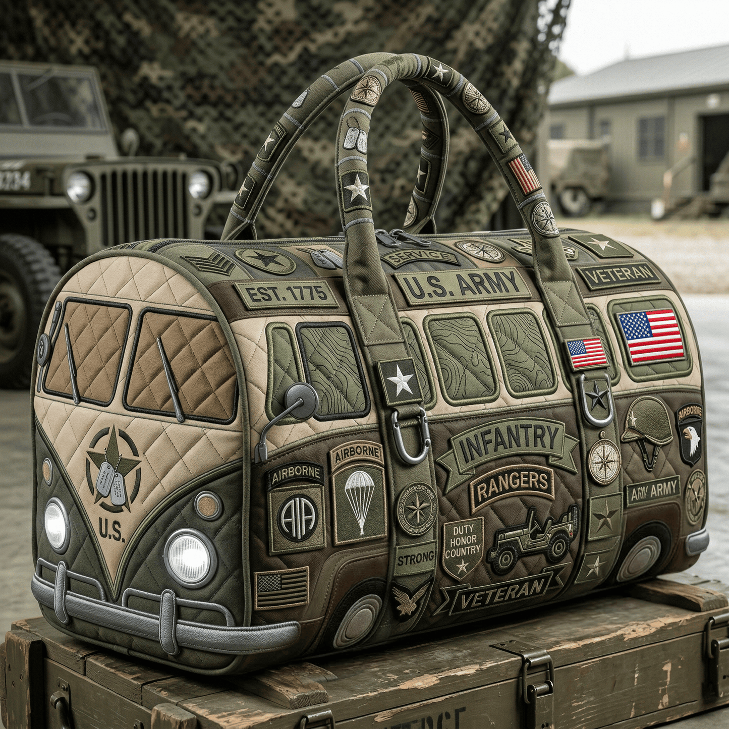 USAR Premium Quilted Duffle Bag HTTT