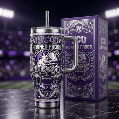 TCU 40oz Tumbler With Handle PDL