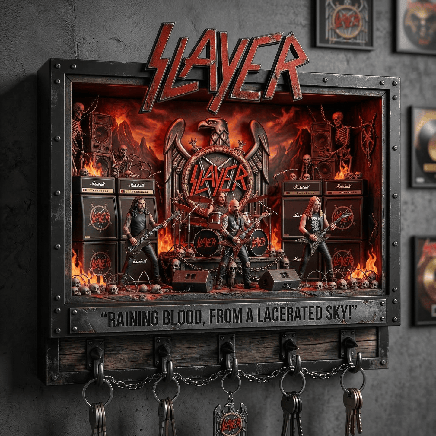 SLER WALL-MOUNTED KEY HOLDER LNTH