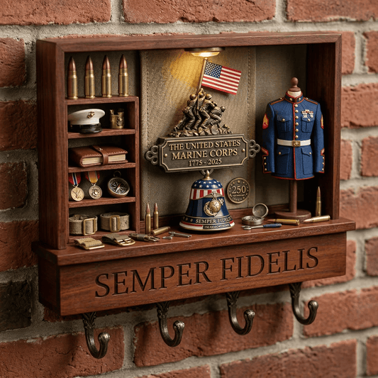 USMC WALL-MOUNTED KEY HOLDER LNTH