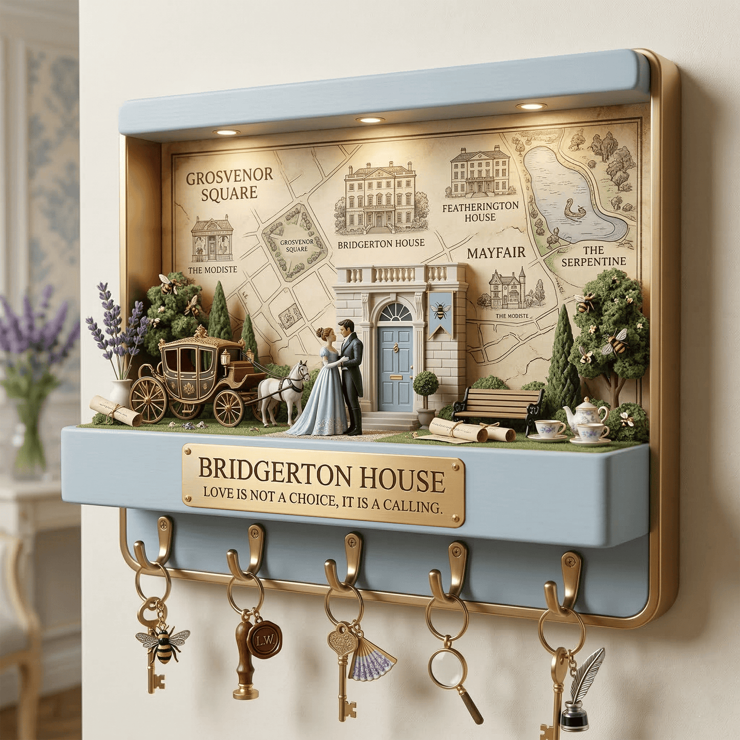BGT WALL-MOUNTED KEY HOLDER LNTH