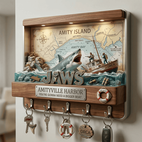 JAWS WALL-MOUNTED KEY HOLDER LNTH