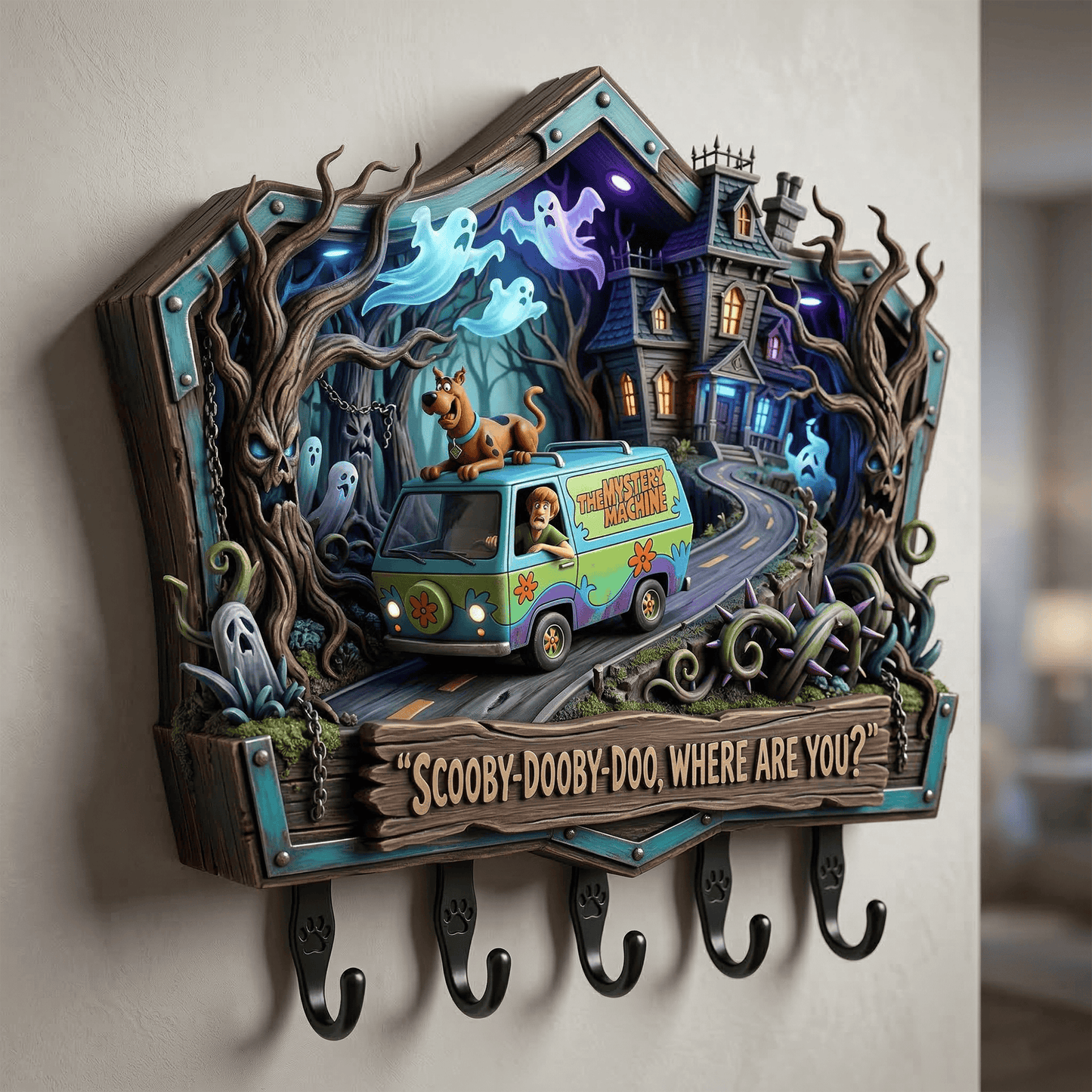 SCBD WALL-MOUNTED KEY HOLDER LNTH