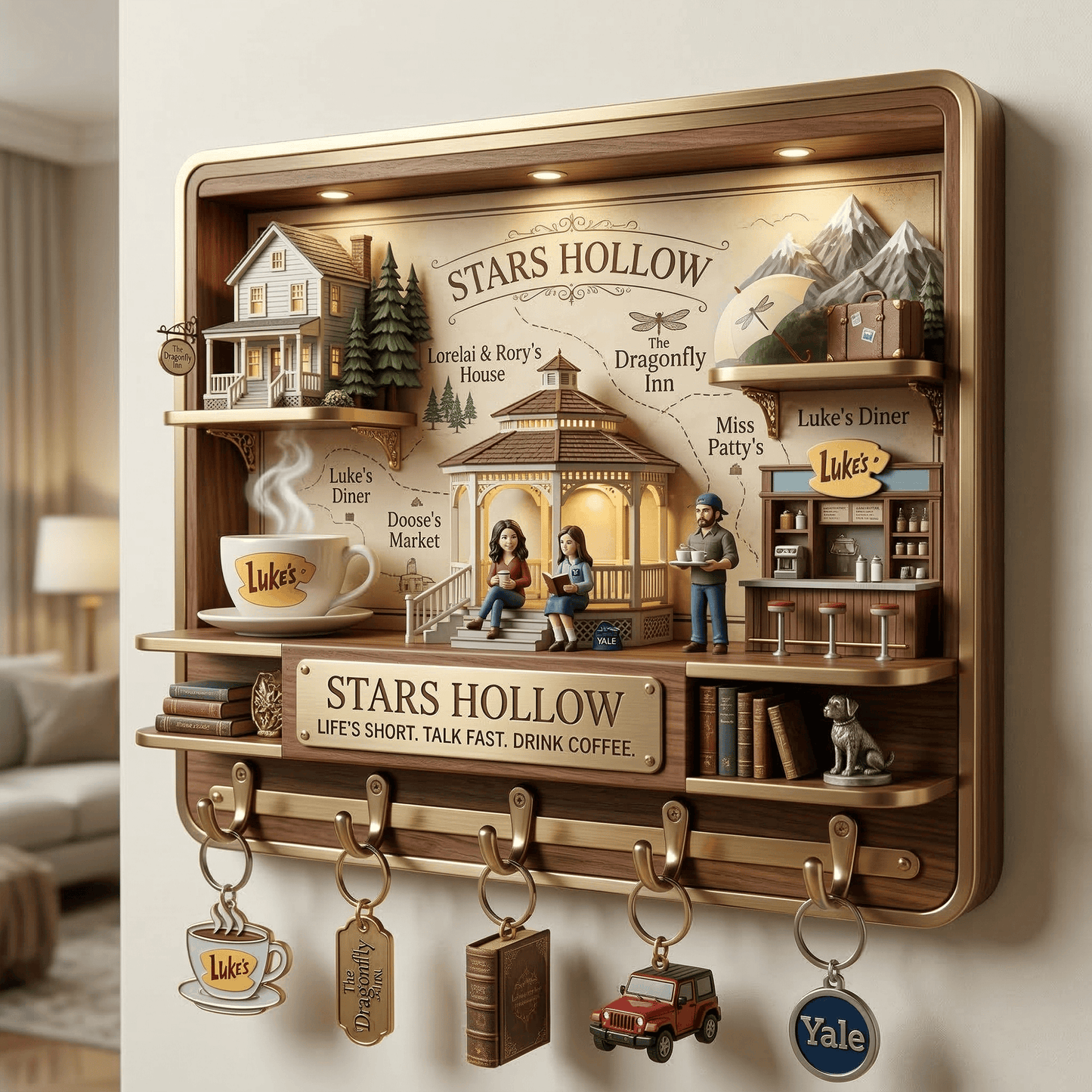 GMG WALL-MOUNTED KEY HOLDER LNTH