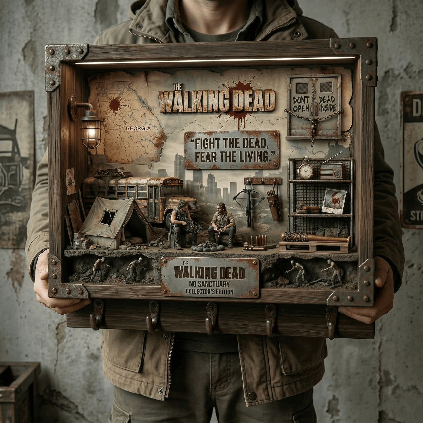 TWD WALL-MOUNTED KEY HOLDER LNTH