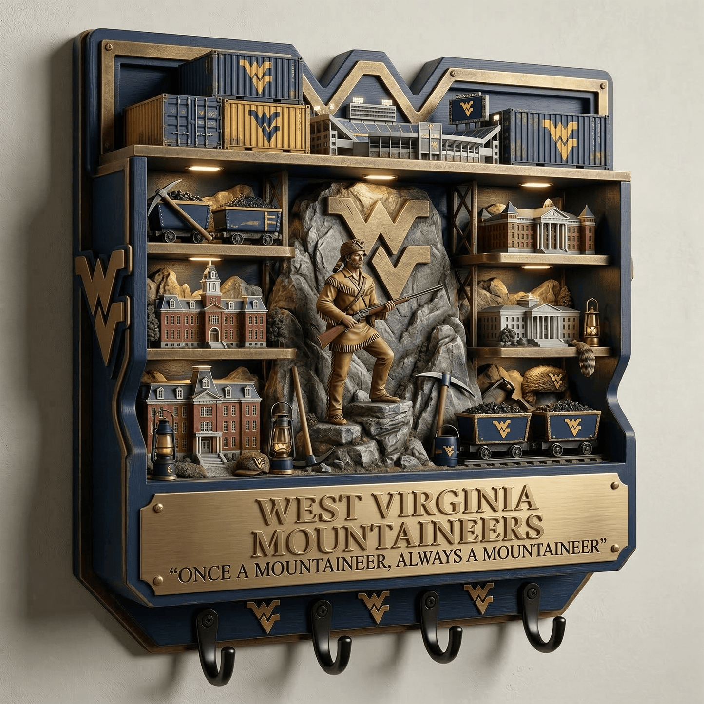 WVM WALL-MOUNTED KEY HOLDER LNTH
