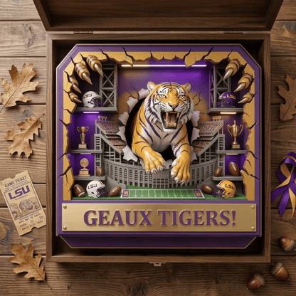 LSU WALL-MOUNTED KEY HOLDER LNTH