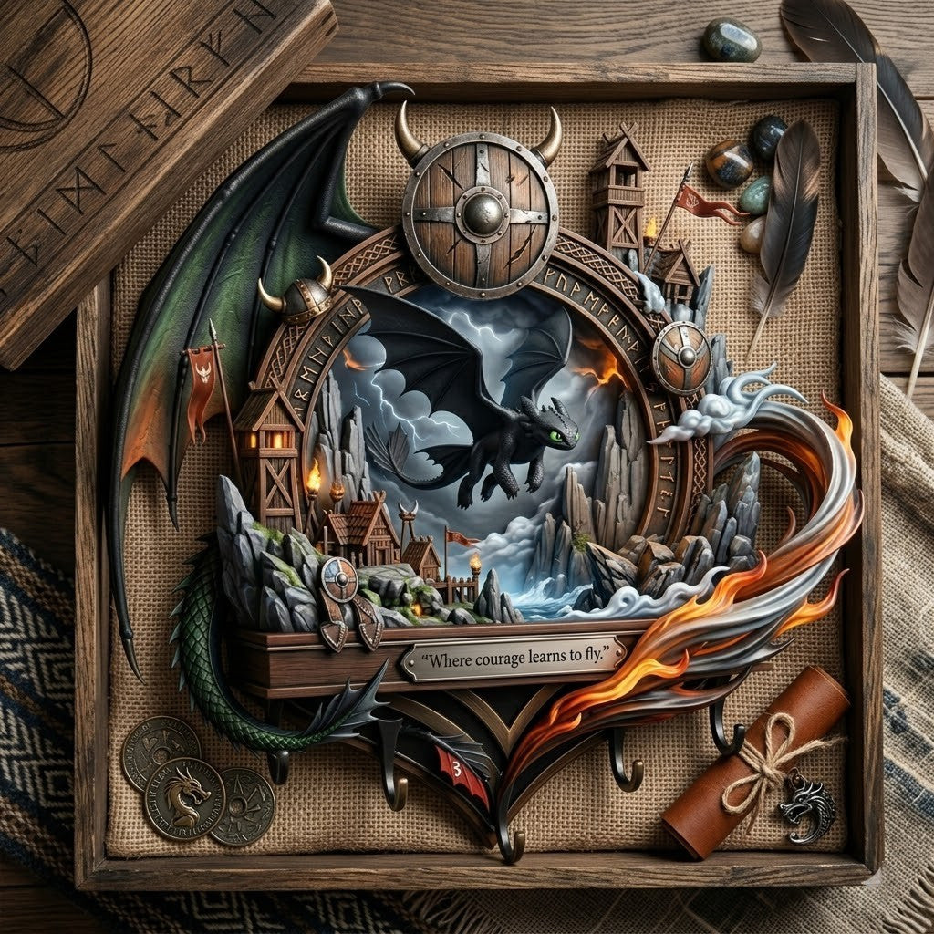 HTTYD WALL-MOUNTED KEY HOLDER HTTT