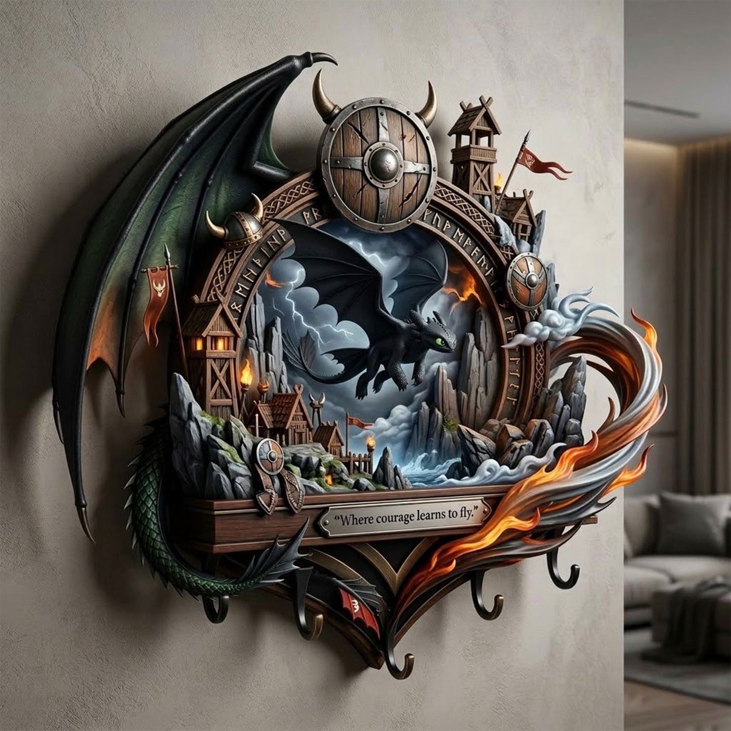 HTTYD WALL-MOUNTED KEY HOLDER HTTT