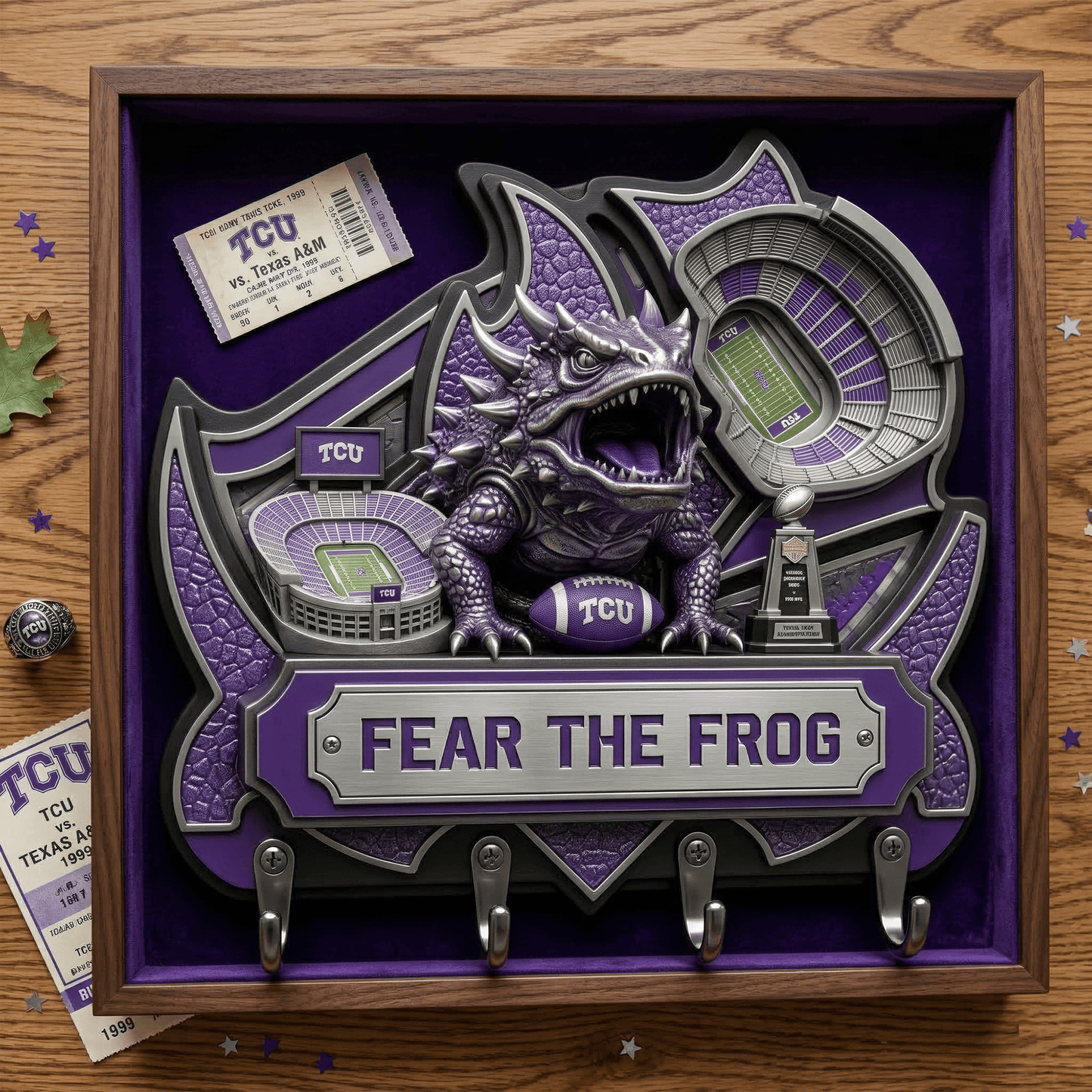 TCU WALL-MOUNTED KEY HOLDER LNTH
