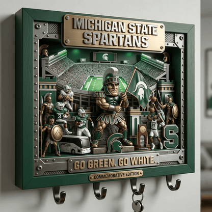 MSU WALL-MOUNTED KEY HOLDER LNTH