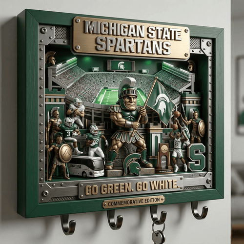 MSU WALL-MOUNTED KEY HOLDER LNTH