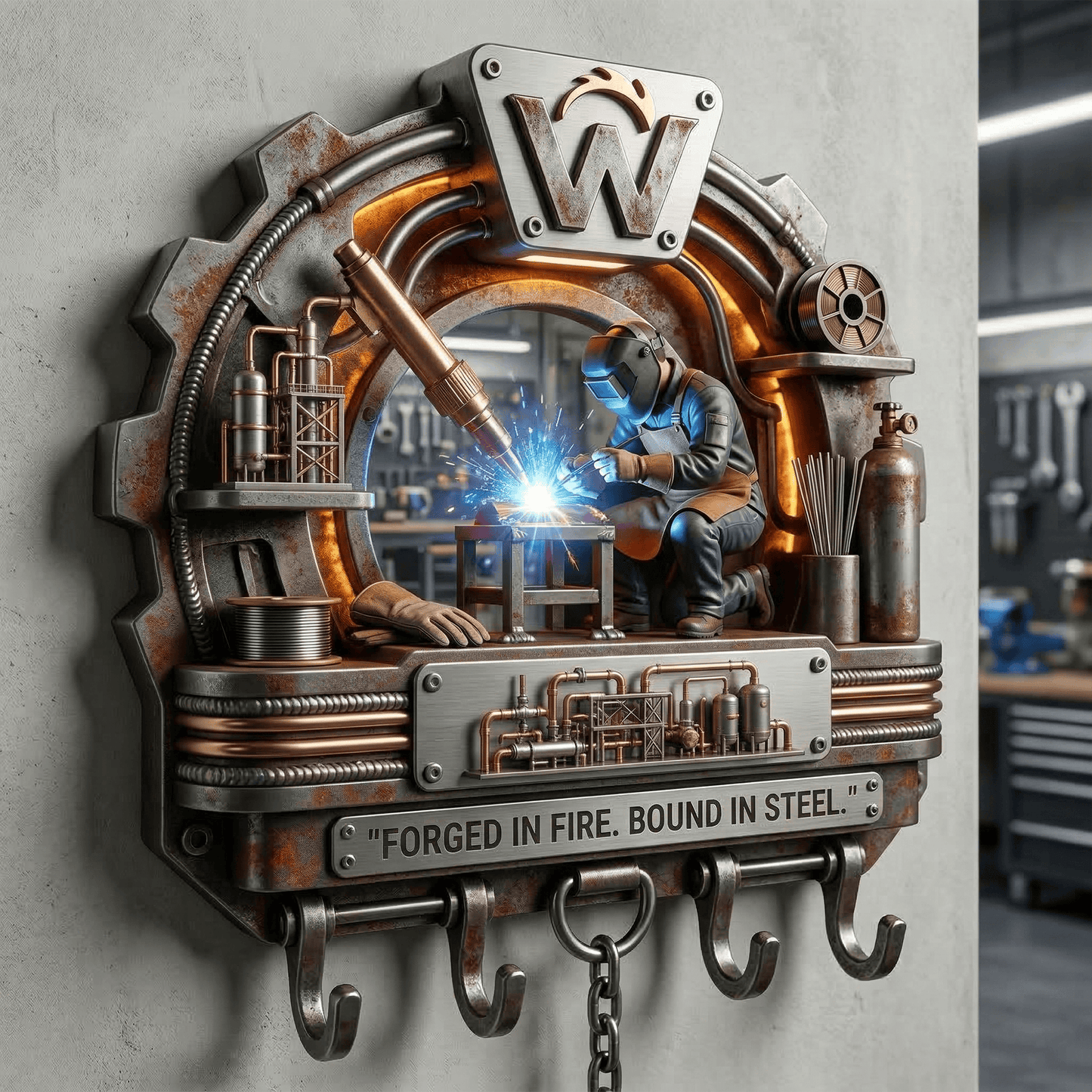 WLDR WALL-MOUNTED KEY HOLDER LNTH