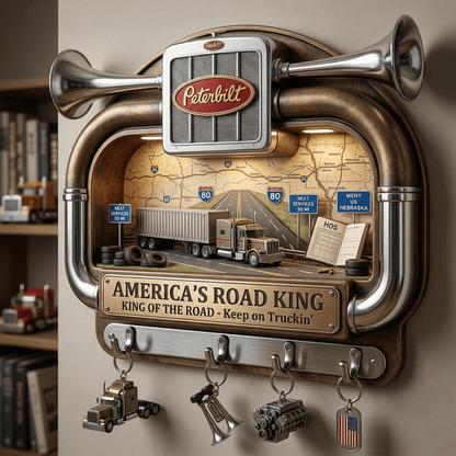 TRUCK WALL-MOUNTED KEY HOLDER LNTH
