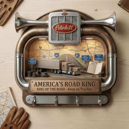 TRUCK WALL-MOUNTED KEY HOLDER LNTH