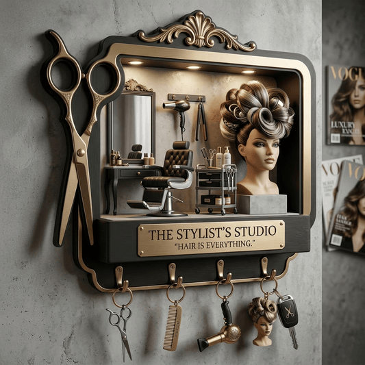 Hair stylist WALL-MOUNTED KEY HOLDER LNTH