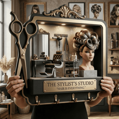 Hair stylist WALL-MOUNTED KEY HOLDER LNTH
