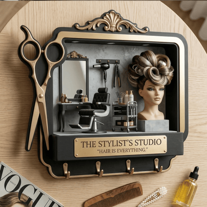 Hair stylist WALL-MOUNTED KEY HOLDER LNTH