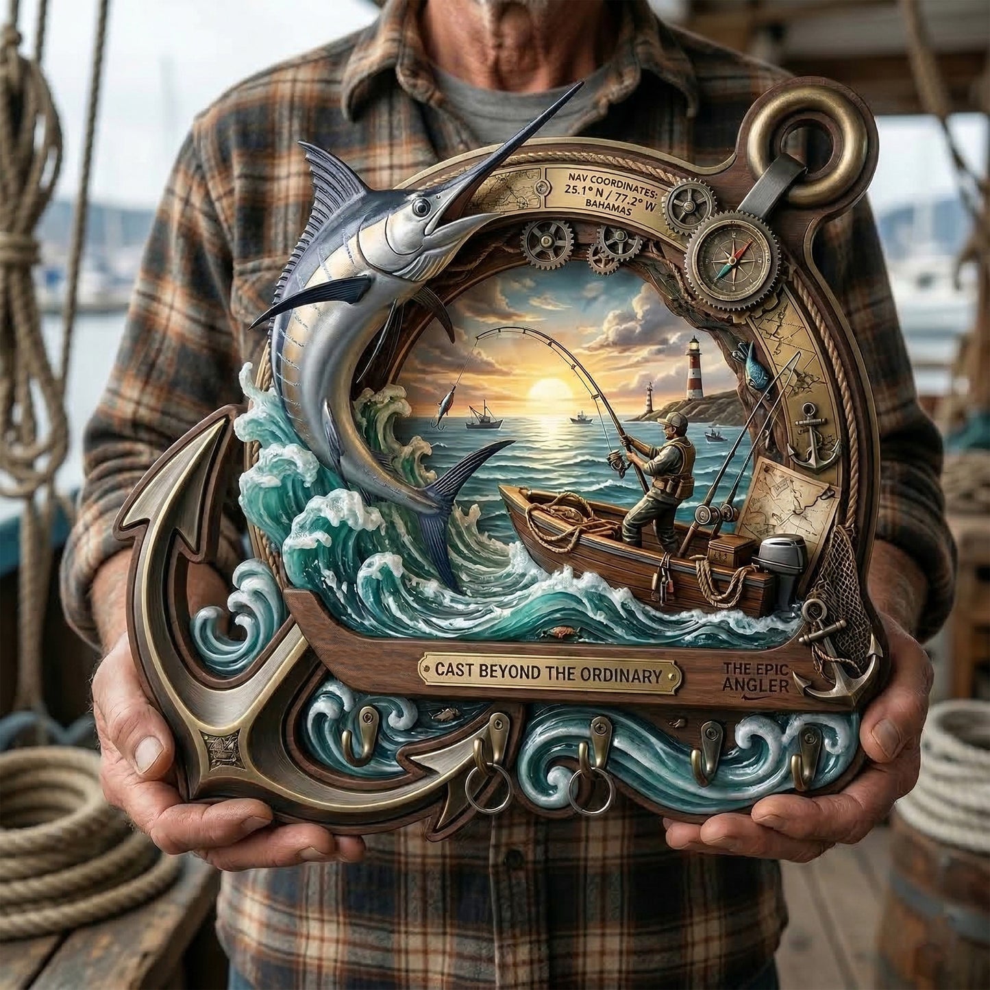 FISH WALL-MOUNTED KEY HOLDER HTTT