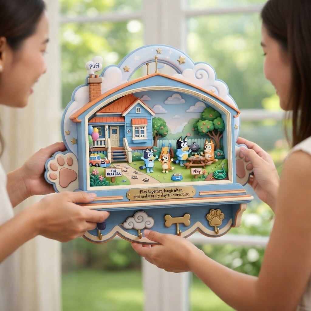 BLU WALL-MOUNTED KEY HOLDER PDL