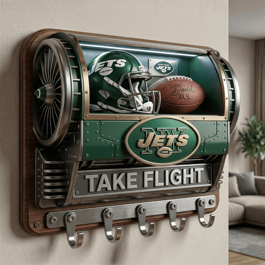 NYJ WALL-MOUNTED KEY HOLDER LNTH