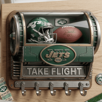 NYJ WALL-MOUNTED KEY HOLDER LNTH