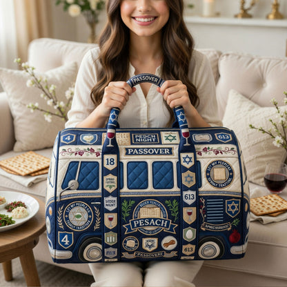 Happy Passover Premium Quilted Duffle Bag TNSM