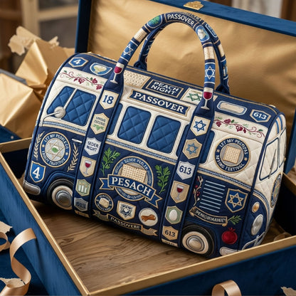 Happy Passover Premium Quilted Duffle Bag TNSM