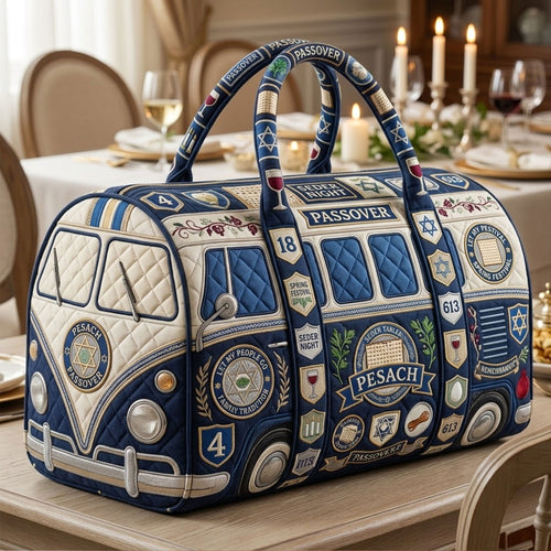 Happy Passover Premium Quilted Duffle Bag TNSM