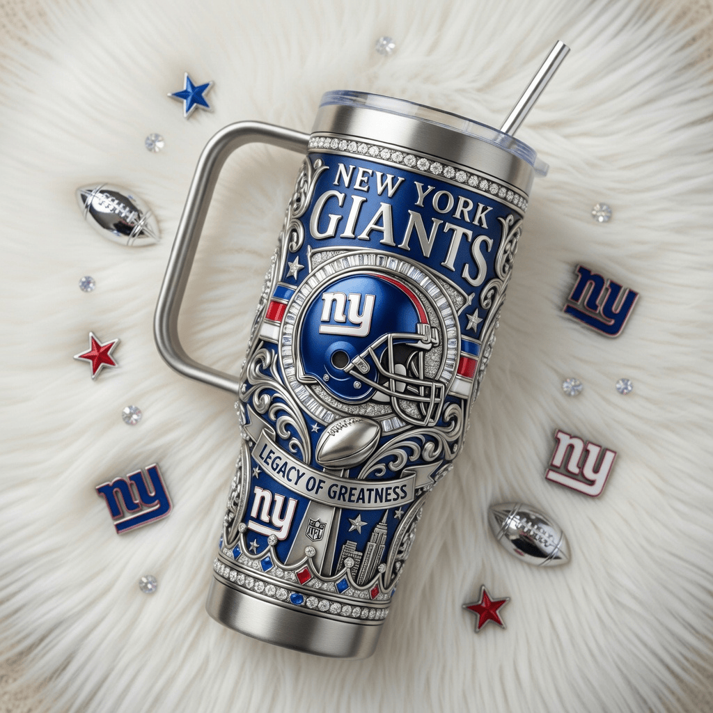 NYG 40oz Tumbler With Handle PDL