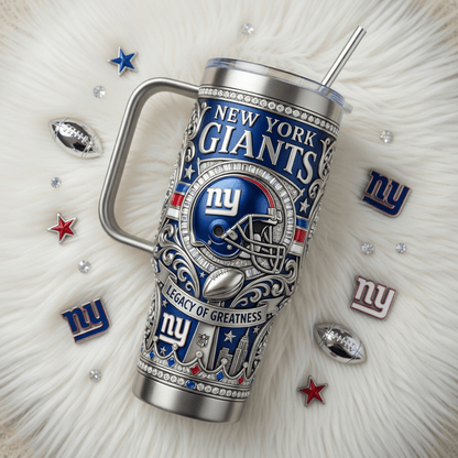 NYG 40oz Tumbler With Handle PDL