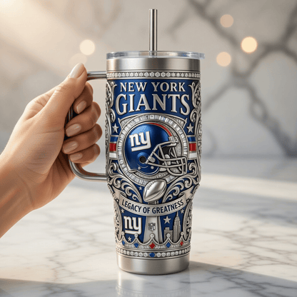 NYG 40oz Tumbler With Handle PDL