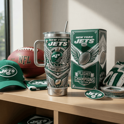 NYJ 40oz Tumbler With Handle PDL