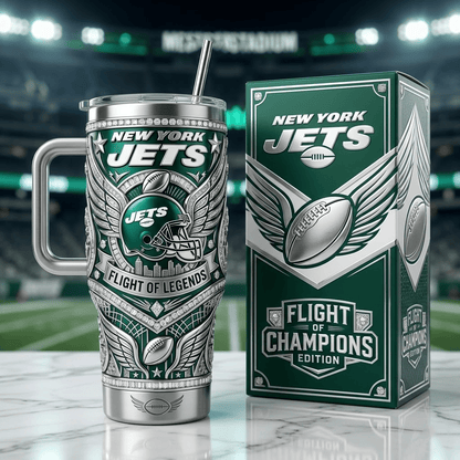 NYJ 40oz Tumbler With Handle PDL