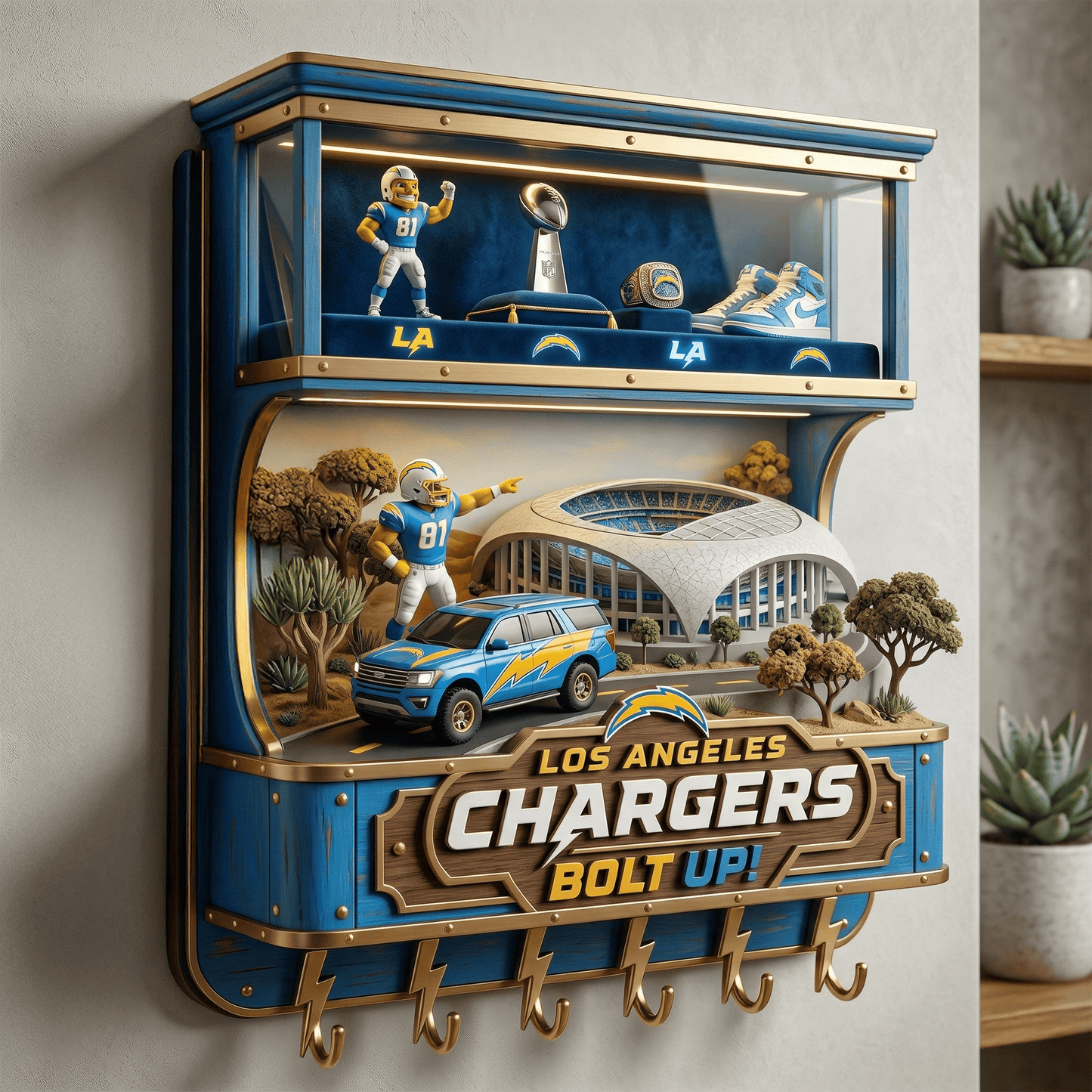 LAC WALL-MOUNTED KEY HOLDER LNTH
