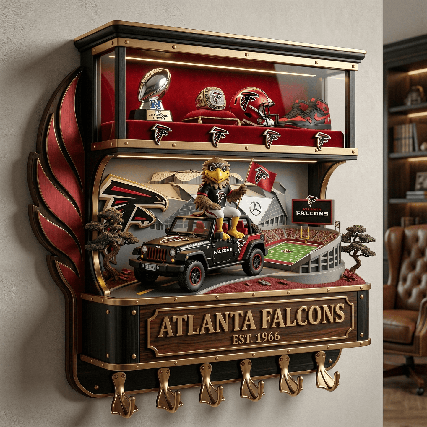 ATF WALL-MOUNTED KEY HOLDER LNTH