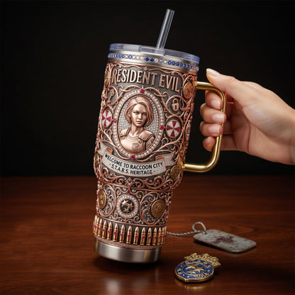 Premium RSDE 40oz Tumbler With Handle TNSM