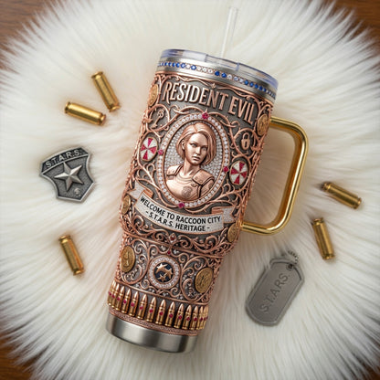 Premium RSDE 40oz Tumbler With Handle TNSM